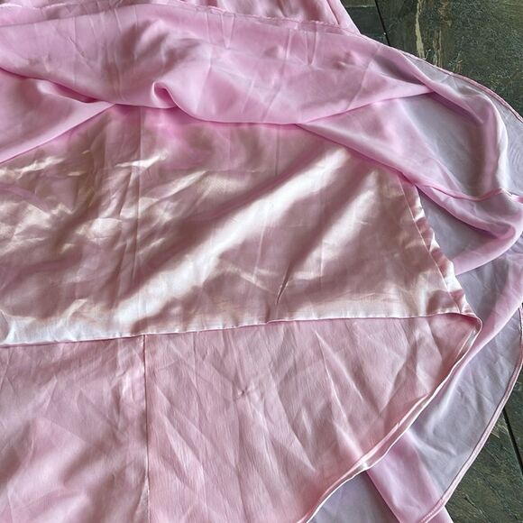 Jaeden Women's Strapless Pink Formal Long Evening Prom Gown - Picture 8 of 16